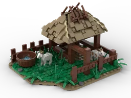 Medieval goat stable