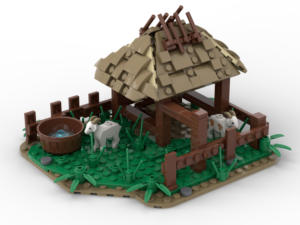 Lego Medieval goat stable