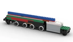 Low, hidden engine for tracks Viking Longship