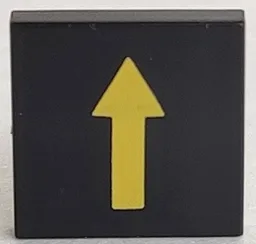 Tile 2 x 2 with Yellow Arrow without Border Print