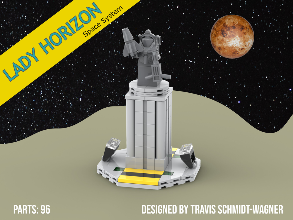 Lego Lady Horizon- Classic Space Achievement Statue