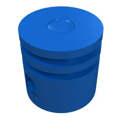 Technic Engine Piston Round / Blue