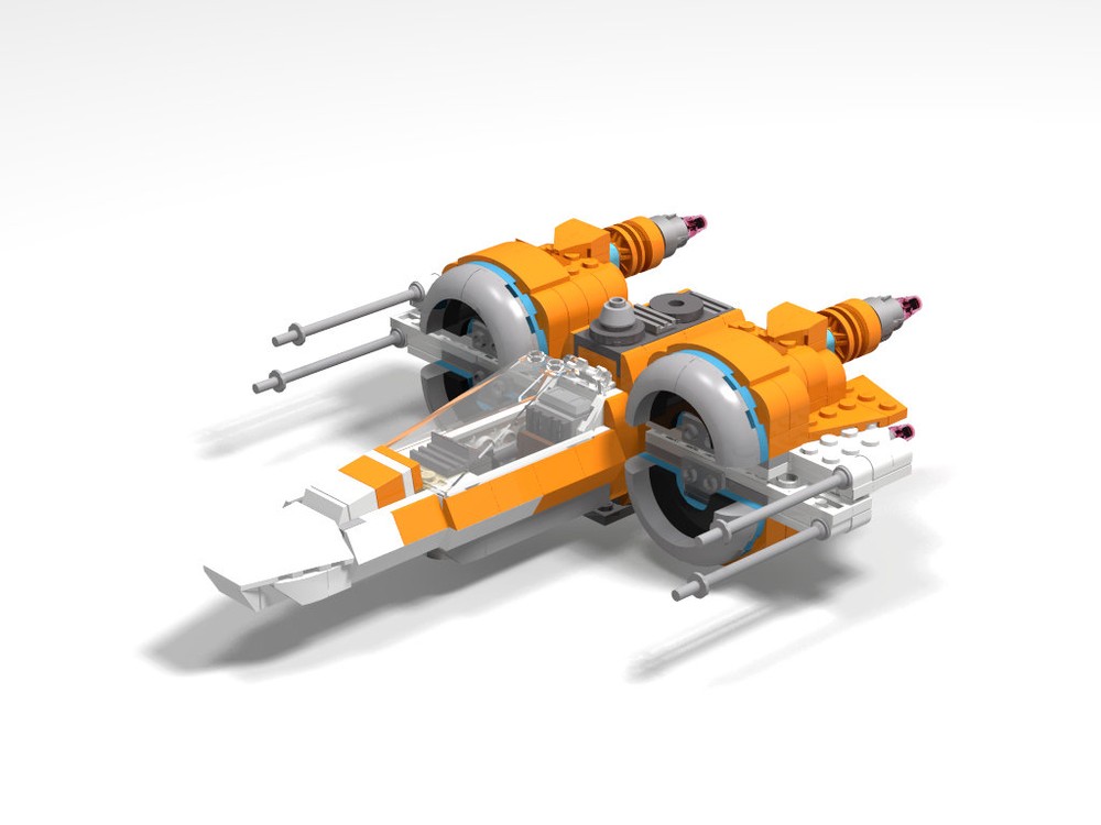Lego Chibi X-Wing T70 Orange