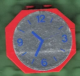 Stickered Assembly 4 x 1 x 3 with Clock Pattern both sides (Stickers) - Set 7822