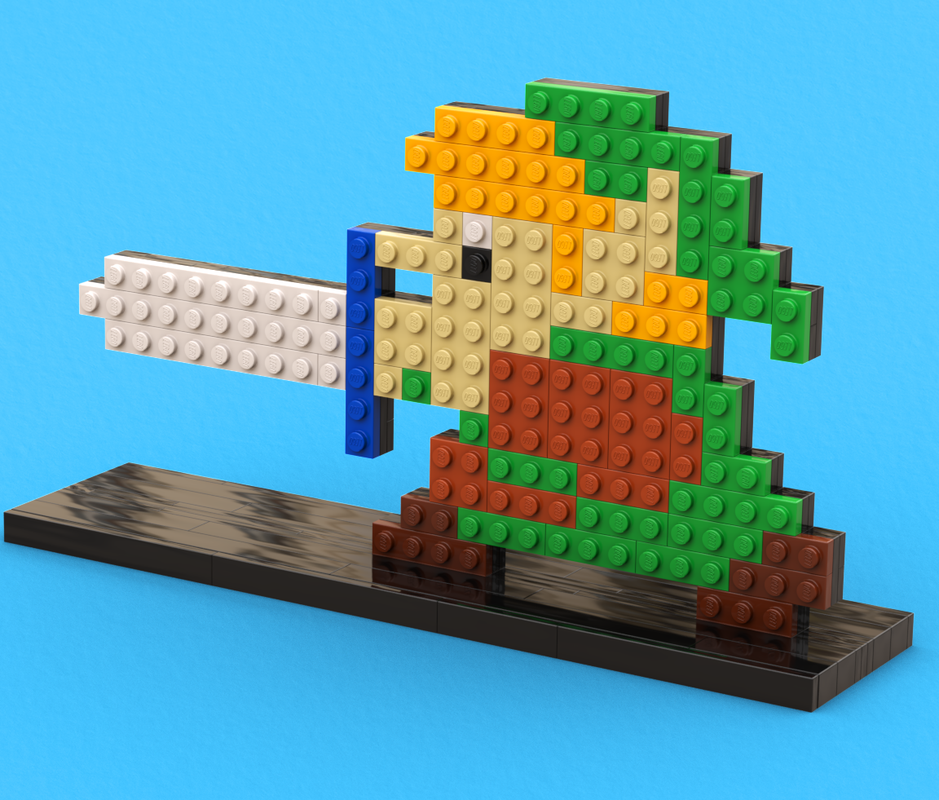 Lego Legend of Zelda: Link Sprite Pixel Art