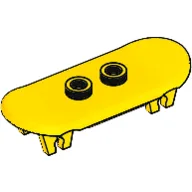 Sports Skateboard with Trolley Wheel Holders / Yellow