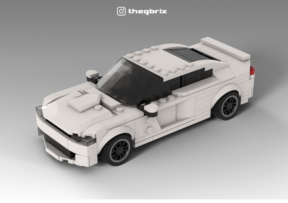 Lego Dodge Charger Hellcat - White - 8Stud Speed Champions Size