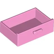 Cupboard 2 x 3 Drawer / Bright Pink