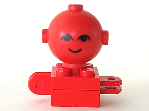 Lego Homemaker Figure / Maxifigure Torso Assembly with Red Head with Black Eyes and Smile Pattern (792c03 / 685px1)