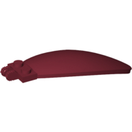 Lego Windscreen 9 x 3 x 1 2/3 Bubble Canopy / Dark Red