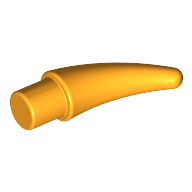 Lego Animal Body Part, Barb / Claw / Tooth / Talon / Horn, Small / Bright Light Orange