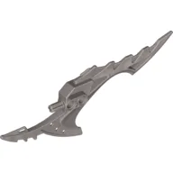 Large Figure Weapon Blade, Shark Tooth / Pearl Light Gray