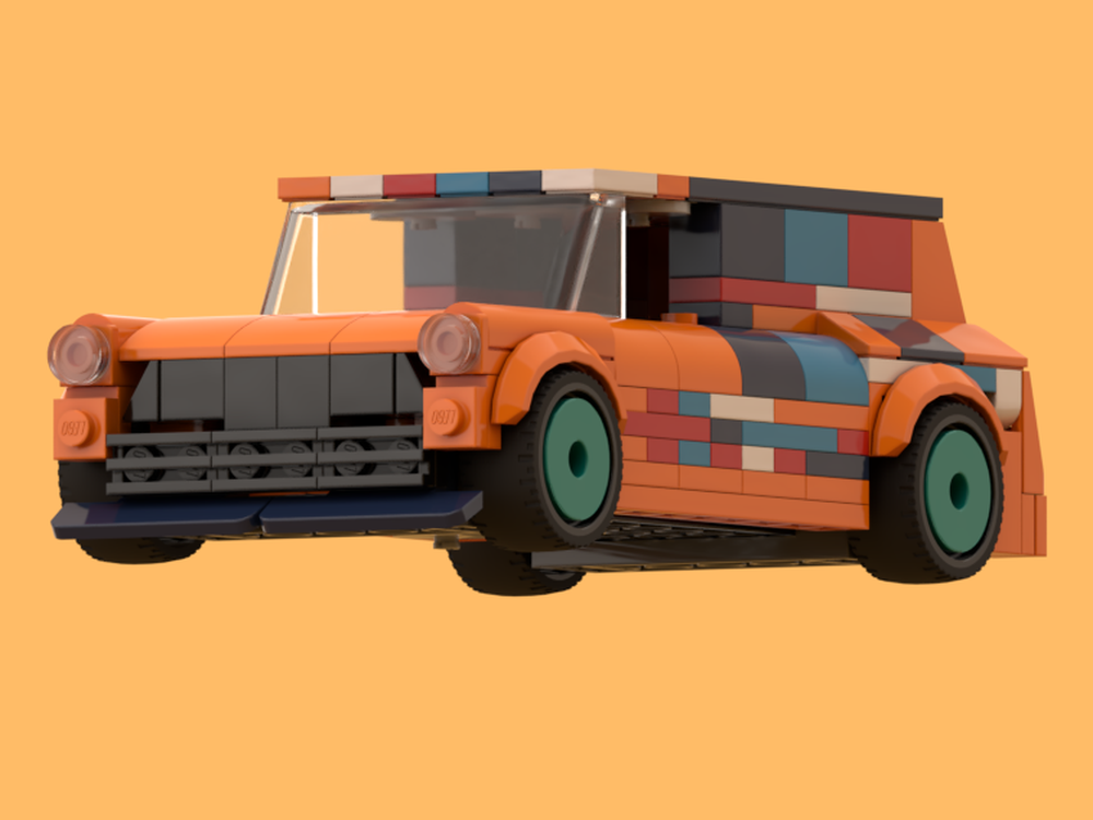 Lego 1967 Austin Mini Van Custom Hotwheels Inspired
