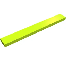 Tile 1 x 8 with Groove / Lime