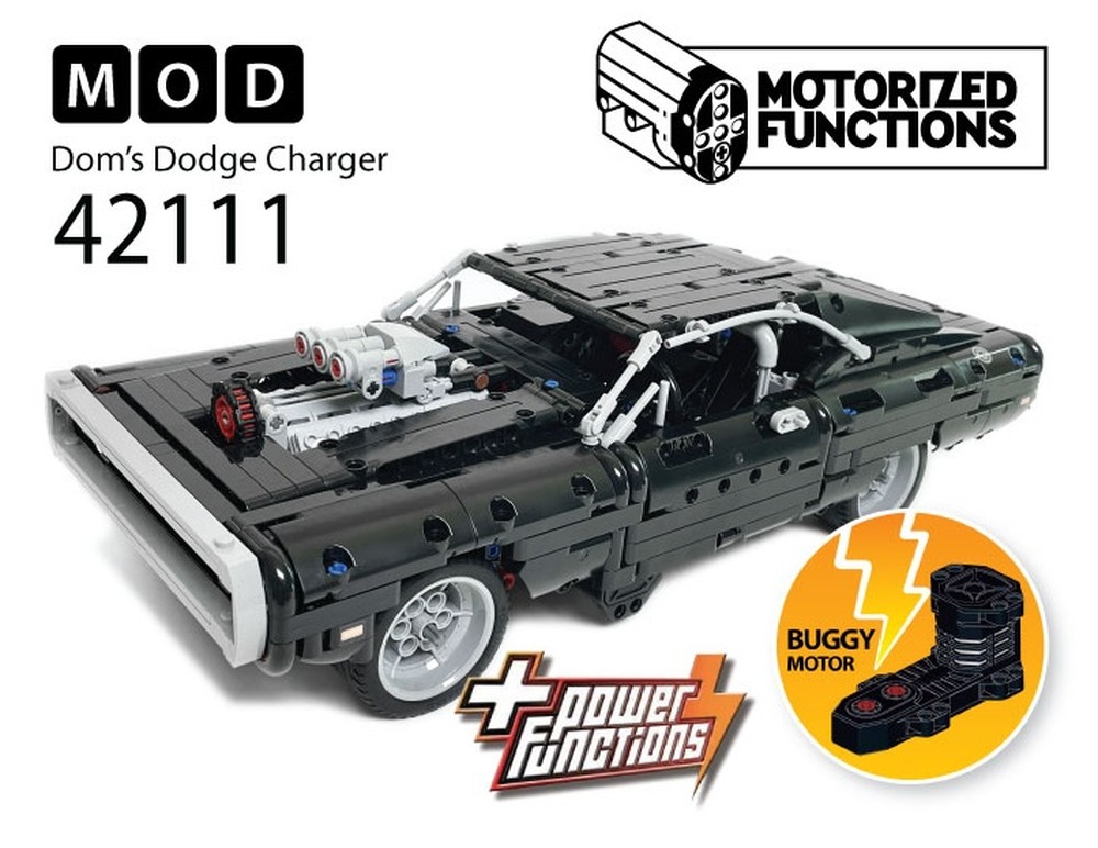 Lego 42111 Dom’s Dodge Charger RC MOD for Buggy Motors