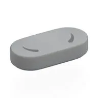 Tile Round 1 x 2 with Dark Bluish Grey Lines (Nostrils) Print