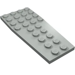 Wedge Plate 4 x 9 without Stud Notches / Light Gray