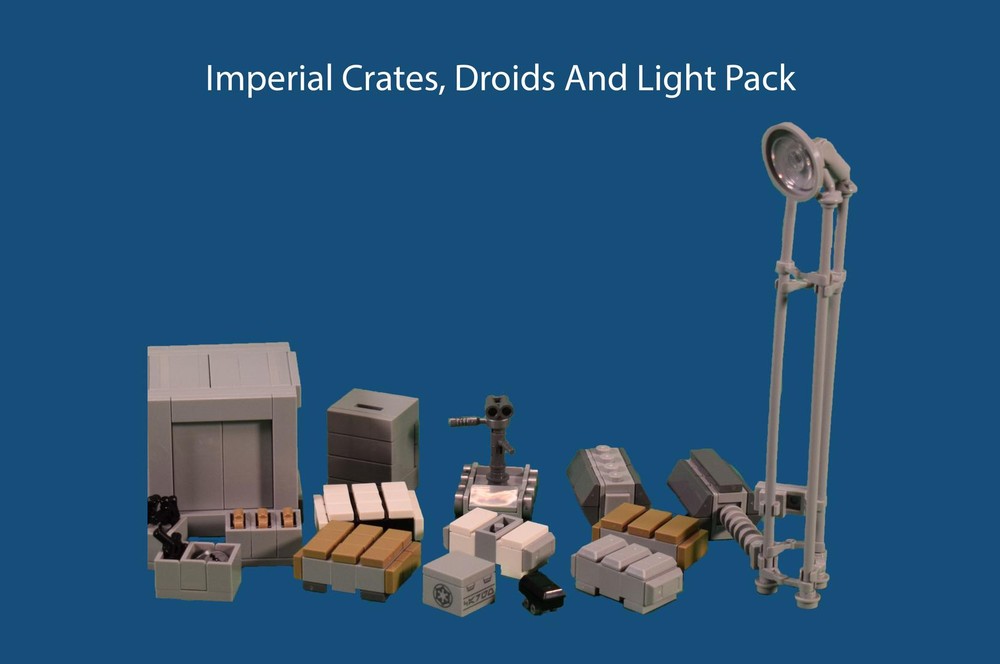 Lego Imperial Crates, Droids And Light Pack
