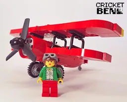 Pippin Reeds red biplane