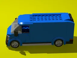 Blue Cargo Van