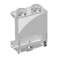 Panel 1 x 2 x 2 with White Corner Left Print / Trans-Clear