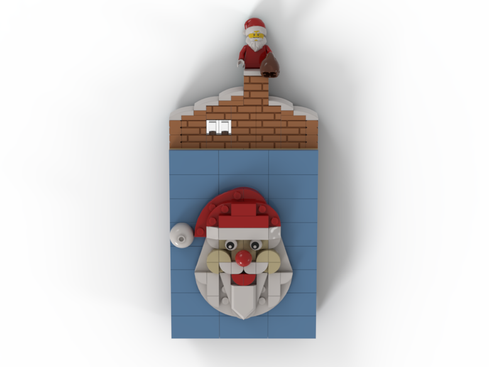 Lego Santa Claus on a Photo Frame (vertical)