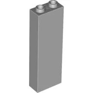 Brick 1 x 2 x 5 with Hollow Studs / Light Bluish Gray