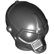 Minifig Head Special, Protocol Droid [Plain] / Black