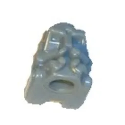 Pen Bead, Head, Bionicle / Light Gray