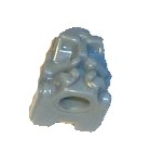 Lego Pen Bead, Head, Bionicle / Light Gray