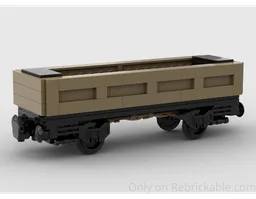Cargo Train Open Wagon (6-wide)