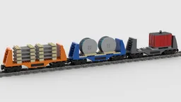Bulkhead Flatcar with Alternate Loads