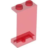 Panel 1 x 2 x 3 - Solid Studs / Trans-Red