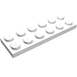 Plate 2 x 6 / White