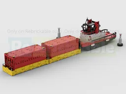 Container Freight Barge 20" for Harbour Tug