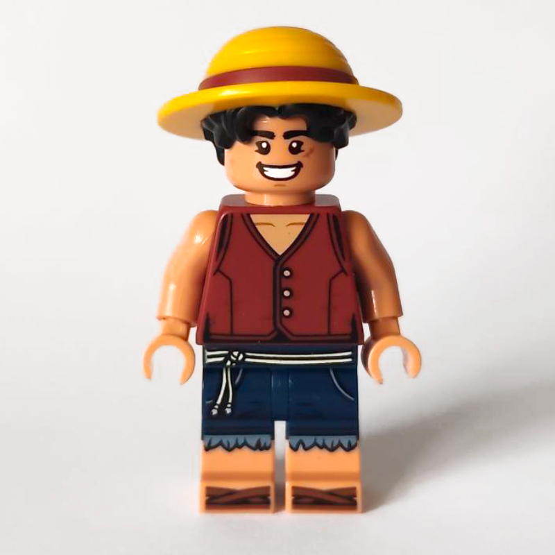 Lego Monkey D. Luffy, Hat, Open Mouth