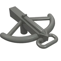 Weapon Crossbow and Bolt / Dark Bluish Gray