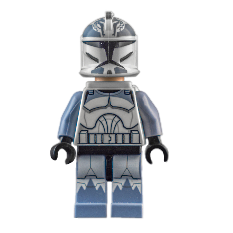 Lego Clone Trooper, Wolfpack, with Jet Pack and Sand Blue Arms