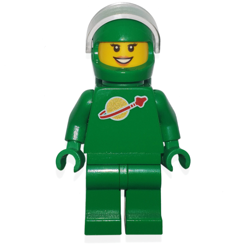 Lego Classic Spacewoman, Green, Helmet and Visor (Yve)