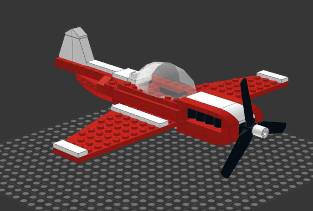 Lego Red Stunt Plane
