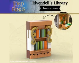 Rivendell's Library - LEGO Lord Of The Rings MOC