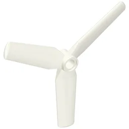 Propeller 3 Blade 9 Diameter with Pin Hole, Recessed Center / White