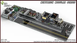NEXTBrick System Road with Rail