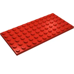 Plate 6 x 12 / Red