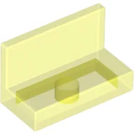 Panel 1 x 2 x 1 [Square Corners] / Trans-Neon Green