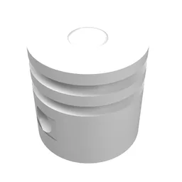 Technic Engine Piston Round / White