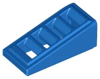 Brick Sloped 18° 2 x 1 x 2/3 with 4 Slots / Grate