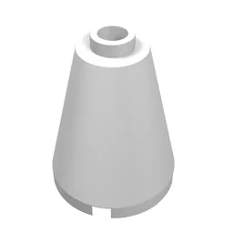 Cone 2 x 2 x 2, Blocked Open Stud / White