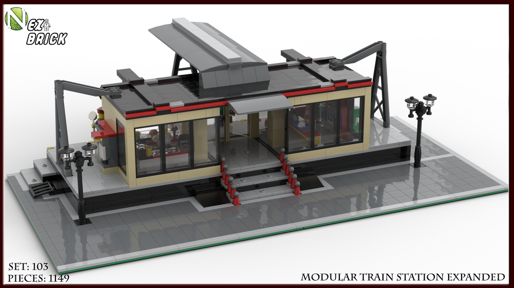 Lego Modular Train Station Expanded