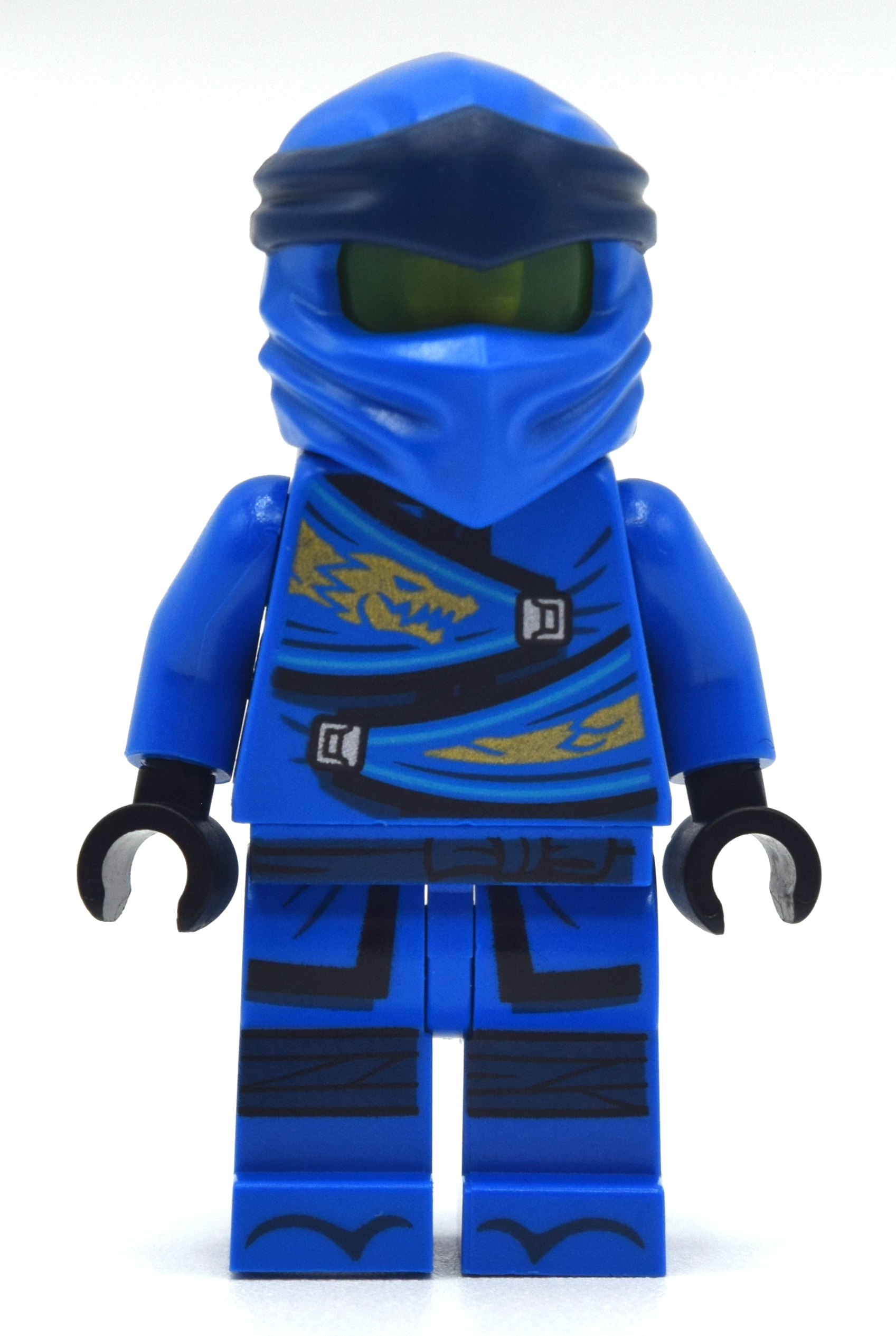 Lego Jay with Plain Trans-Neon Green Head